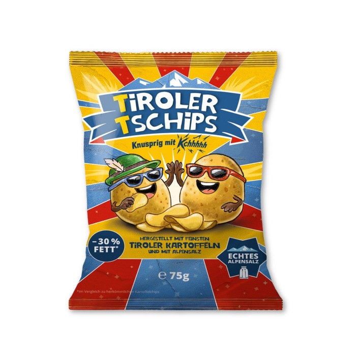 Tirol hat seinen offiziellen Snack: Die Tiroler Tschips sind da!