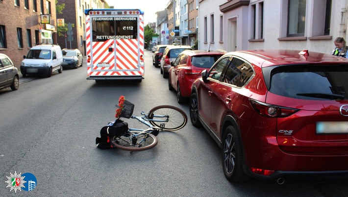 POL-OB: "Dooring"-Unfall: 58-Jährige nach Kollision mit Pkw-Tür verletzt