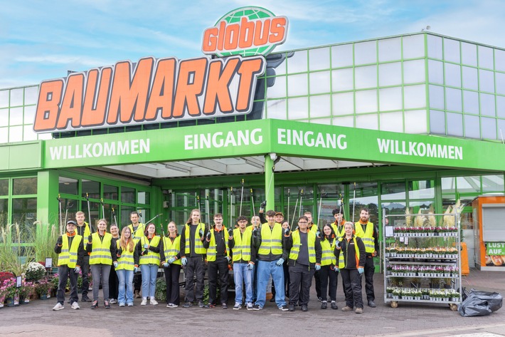 Globus Baumarkt wieder mit vollem Einsatz beim World Cleanup Day