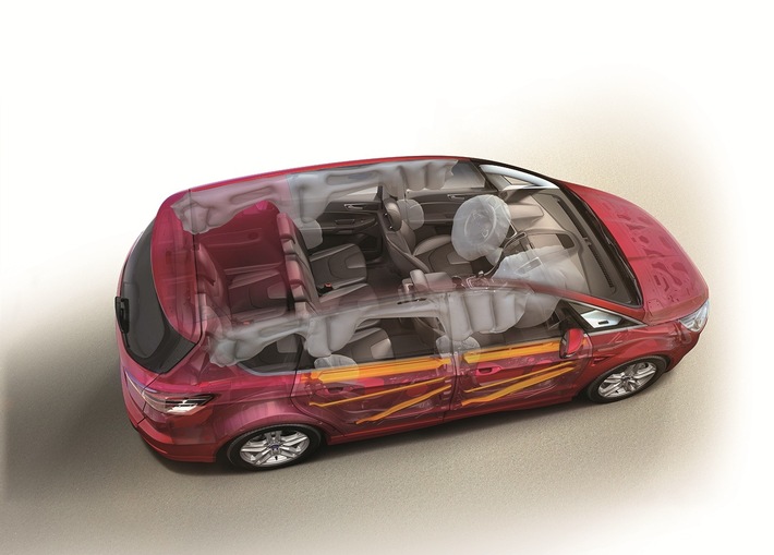 Euro NCAP-Crashtest: Fünf Sterne für den neuen Ford S-MAX und für den neuen Ford Galaxy