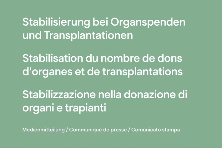 Stabilisation du nombre de dons d&#039;organes et de transplantations