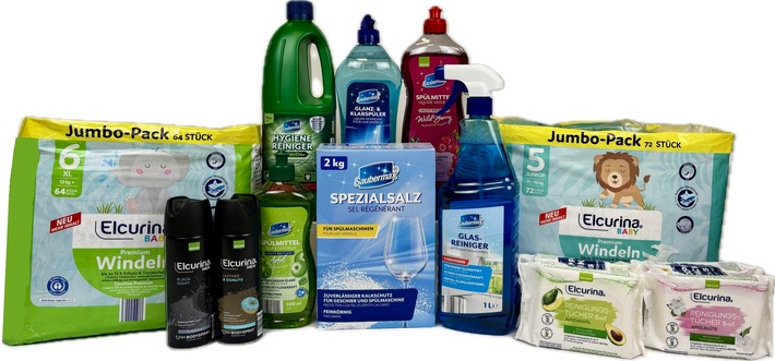 NORMA senkt im April die Preise auf Putzmittel, Geschirrspülmittel und Windeln um bis zu 12 Prozent / Sauberkeit, Hygiene und Pflege mit SAUBERMAX und ELCURINA