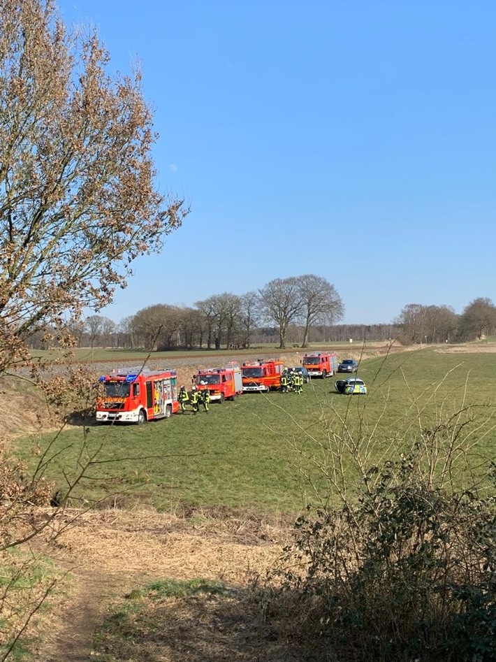 FFW Schiffdorf: Flächenbrand sorgt für Einsatz der Feuerwehr