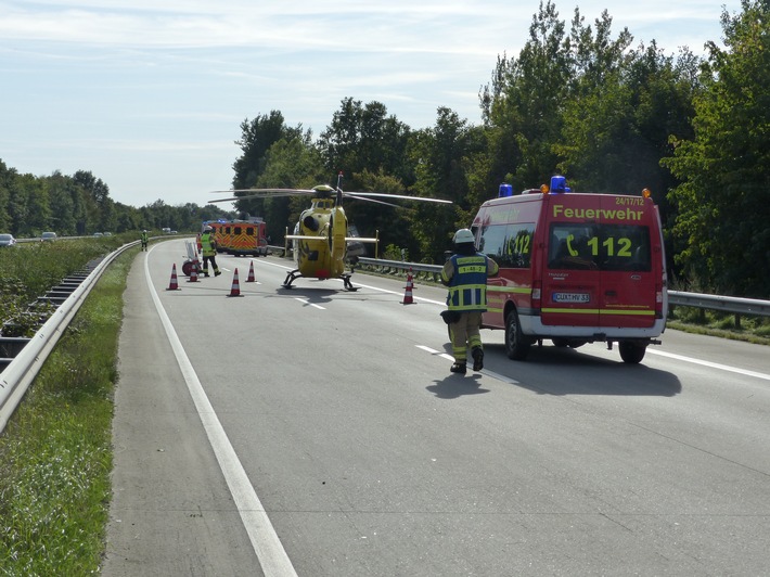 POL-CUX: Nachträgliche Medieninformation der Polizeiinspektion Cuxhaven vom 18. September 2020 - Verkehrsunfälle auf der BAB 27 - Insgesamt fünf Schwerverletzte -