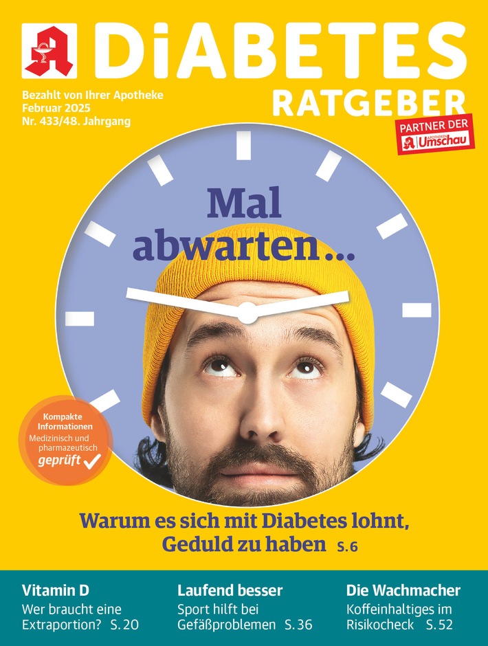 Geduld bei Diabetes: So wird das Warten erträglicher / Menschen mit Diabetes müssen Zeit in sich und die Therapie investieren / So gelingt es leichter