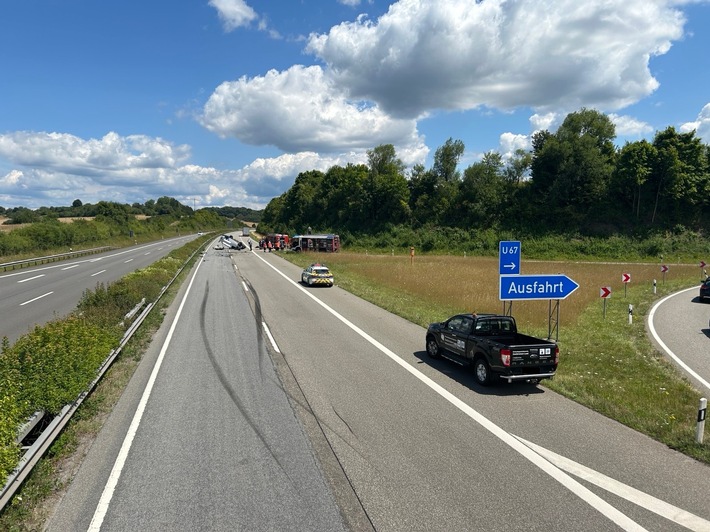 POL-PIZW: Schwerer Verkehrsunfall auf der Autobahn