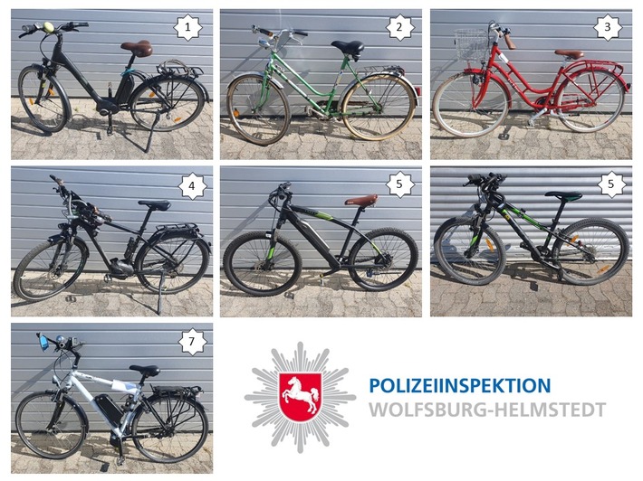 POL-WOB: Polizei sucht Besitzer von Fahrrädern