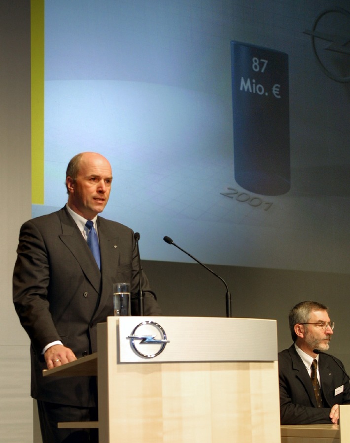 Bilanz 2001 / Opel mit 87 Millionen Euro Jahresgewinn / Zehn Milliarden Euro Investitionen bis 2006
