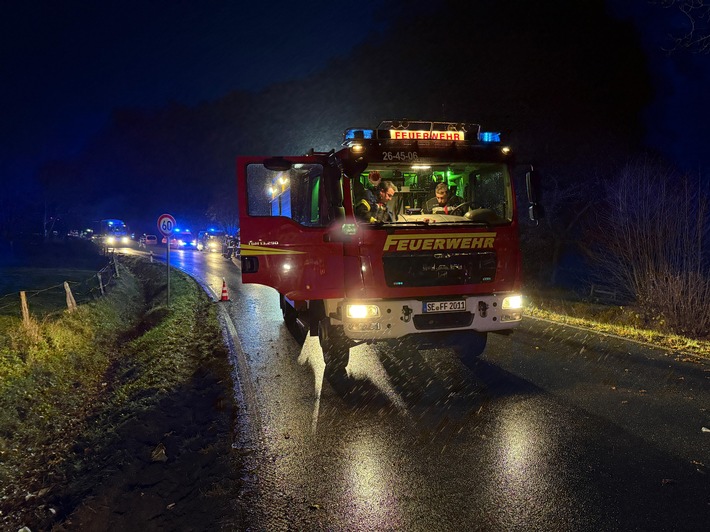 FW-SE: Schwerer Verkehrsunfall eines Löschfahrzeuges