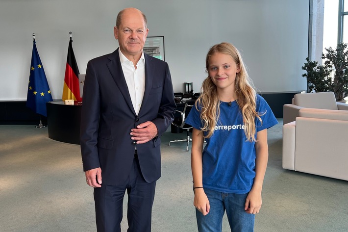 &quot;logo!&quot;-Kinderreporterin interviewt Olaf Scholz