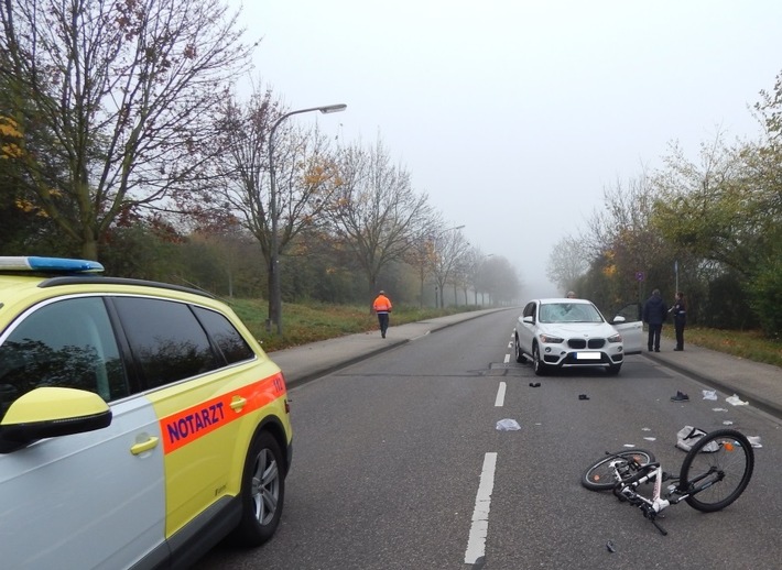 POL-PPKO: Radfahrer bei Unfall schwer verletzt