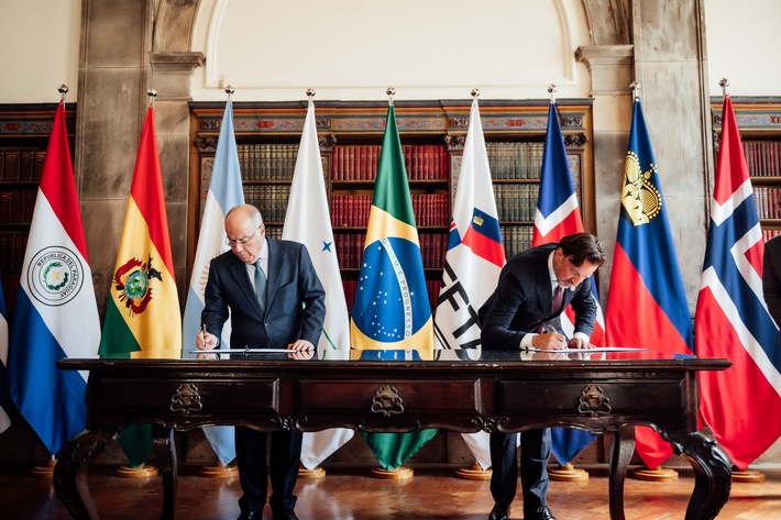 Liechtenstein unterzeichnet Freihandelsabkommen mit Mercosur-Staaten