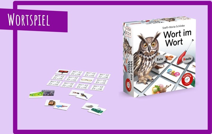 Wort im Wort: Piatnik erweitert spezielle Memo-Reihe mit neuer herausfordernder Variante für Jung und Alt