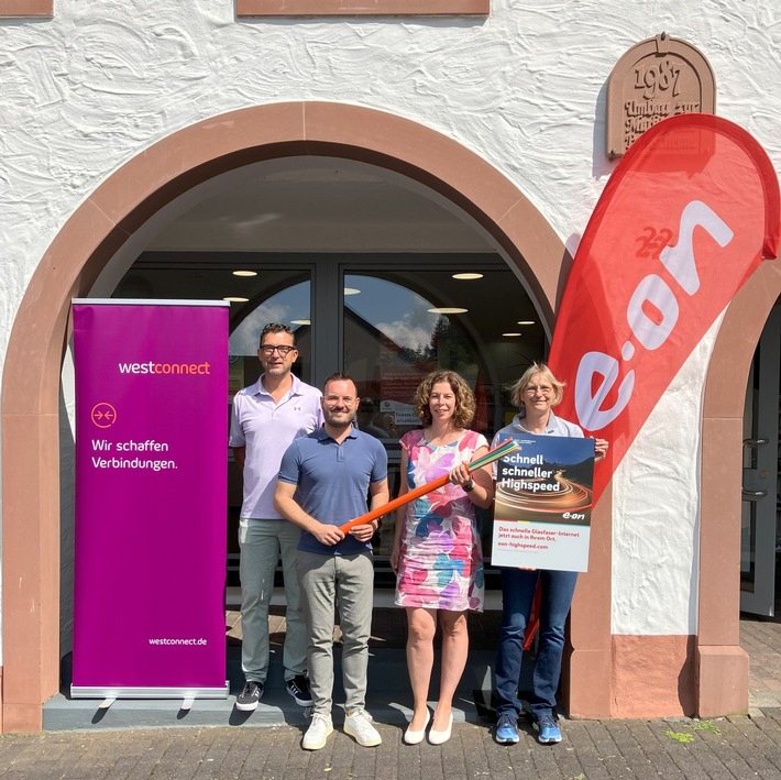 Pressemeldung: Spatenstich: Westconnect startet Glasfaserausbau in Stadtkyll am 1. August 2024