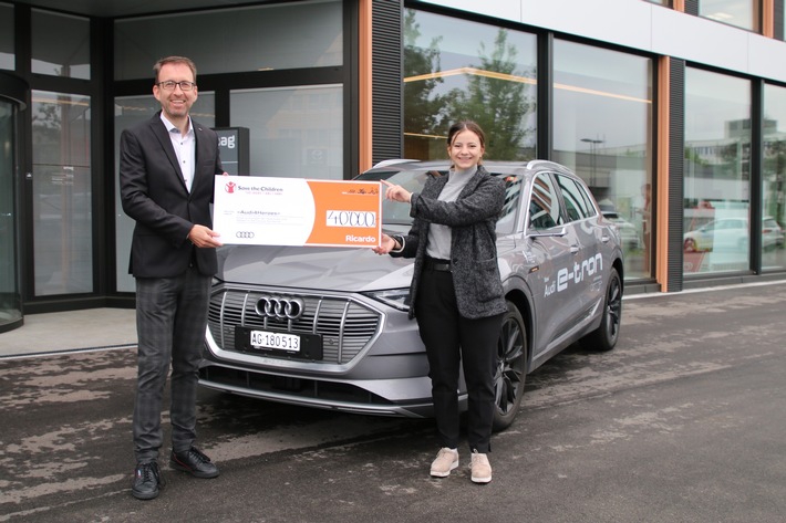 Medienmitteilung: Audi Schweiz sammelte durch Versteigerungen auf Ricardo 40&#039;000 Franken für guten Zweck