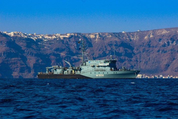 Minenjagdboot "Fulda" kehrt aus dem Mittelmeer zurück