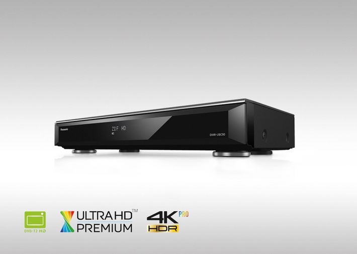 Panasonic Ultra HD Blu-ray Recorder DMR-UBC90 und UBC80 für DVB-T2 HD und Kabel / Ultra HD Premium-zertifizierte Komplettlösungen für Fernsehen, UHD Blu-ray mit HDR und 4K Videostreaming