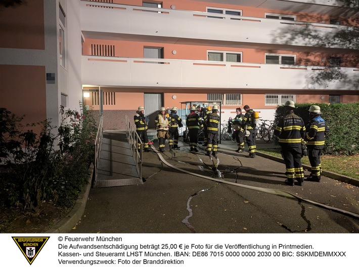 FW-M: Brand in Müllraum (Fürstenried)