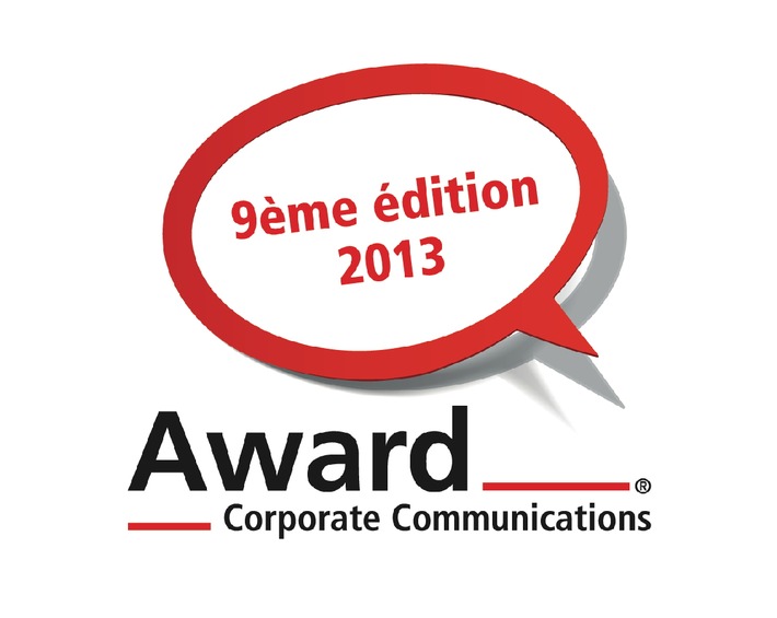 Award Corporate Communications® 2013 / Lancement des inscriptions pour le 9e Award-CC