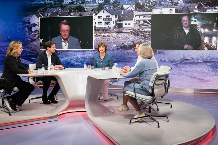 ZDF-Polittalk "maybrit illner": Laschet erwartet früheren Kohleausstieg als geplant / Lauterbach zu Klimawandel-Folgen: "Das geht nicht mehr weg"