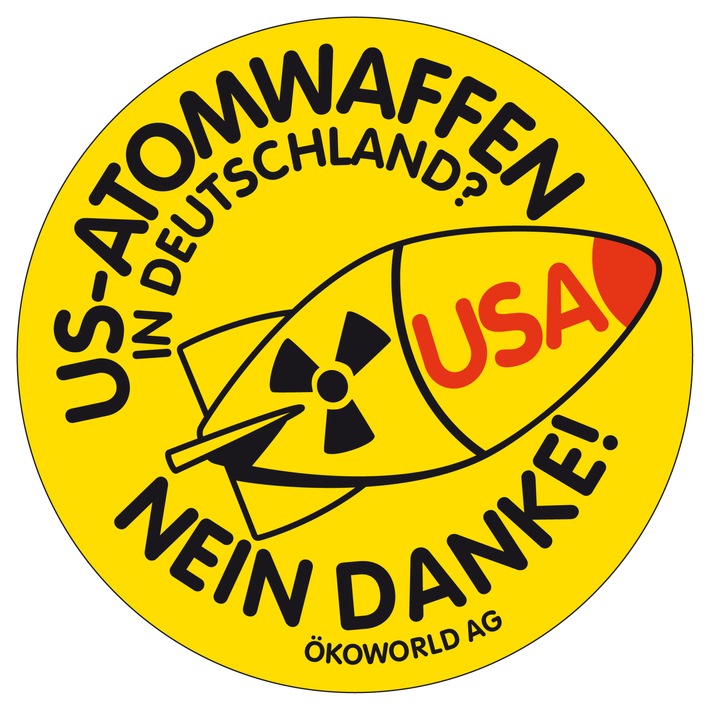 ÖKOWORLD AG: Wir wollen keine US-Angriffswaffen in der Eifel, Frau Merkel! / Verantwortungslose Modernisierung von nuklearen Atomraketen in Büchel (FOTO)