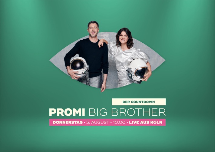 Big Brother enthüllt seine neue Welt und ein:e Bewohner:in. SAT.1 streamt "Promi Big Brother - Der Countdown" live aus Köln / Einladung für Journalist:innen