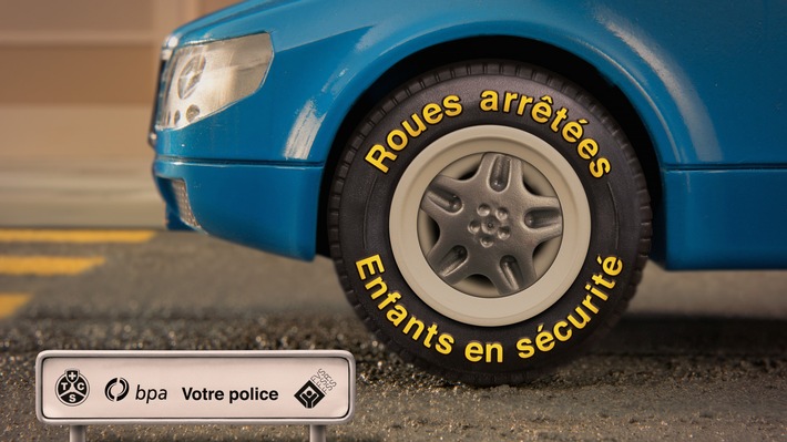 Roues arrêtées, enfants en sécurité !