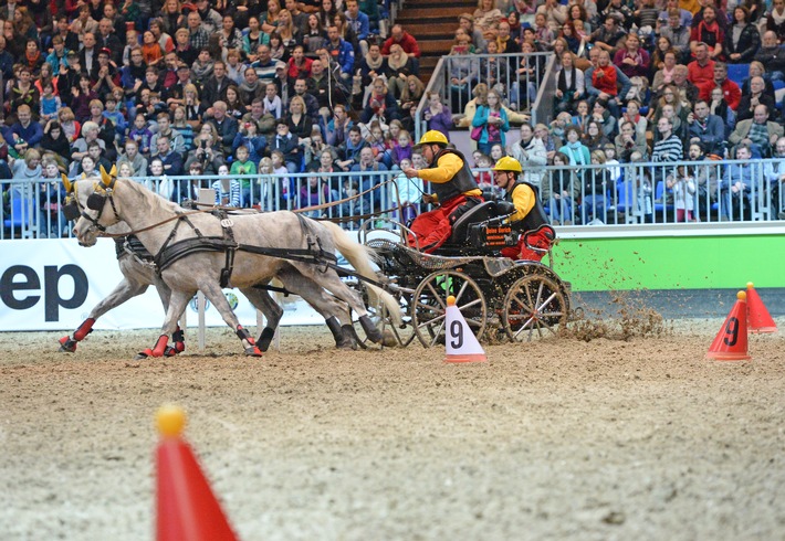 HIPPOLOGICA Berlin 2015: Heißes Showprogramm für kalte Tage - mit Western, Barock und Musical