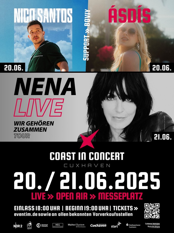 Der Countdown läuft: COAST IN CONCERT am 20. und 21. Juni 2025 in Cuxhaven