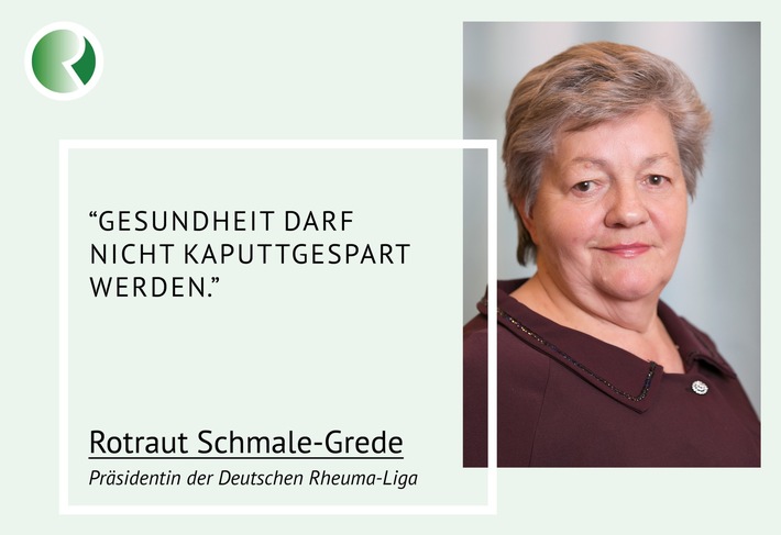 Gesundheit darf nicht kaputtgespart werden“/ Deutsche Rheuma-Liga warnt vor Einsparungen auf Kosten der Schwächsten