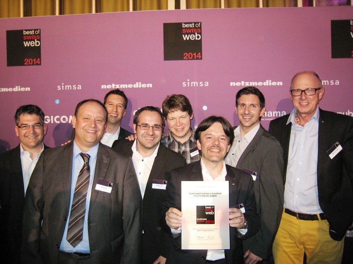 Debrunner Koenig gewinnt Bronze beim "Best of Swiss Web" (BILD)