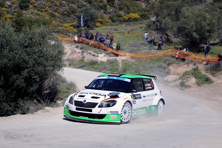 SKODA Pilot Wiegand gelingt guter Auftakt bei der "Rallye der Götter" (FOTO)