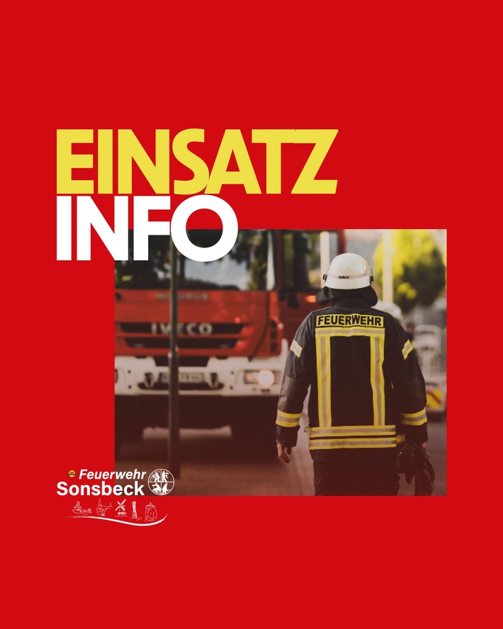 FW Sonsbeck: Zwei Brandeinsätze für die Feuerwehr Sonsbeck