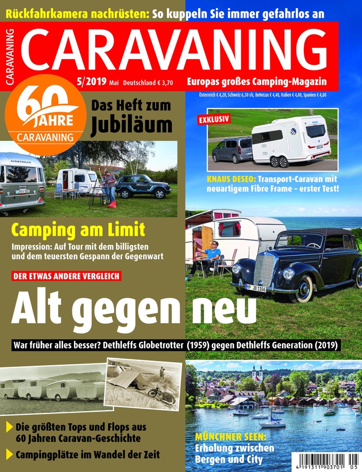 Weiter mit vollem Boom voraus: Die Zeitschrift CARAVANING wird 60 und hält als Marktführer den Erfolgskurs