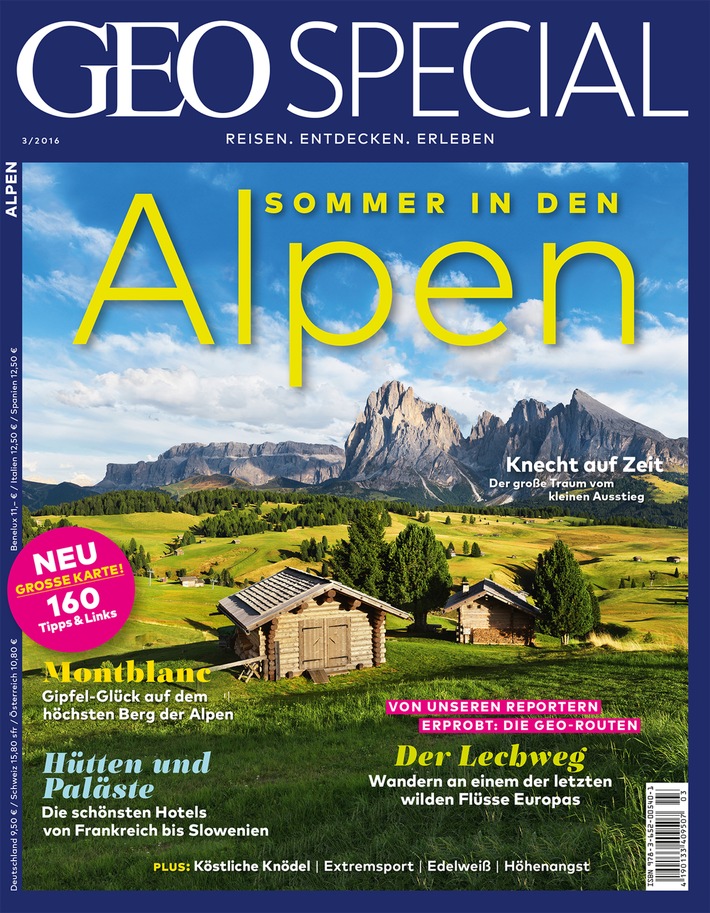 GEO SPECIAL "Sommer in den Alpen" ist ab heute im Handel erhältlich