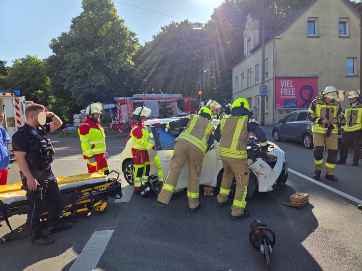 FW Datteln: Verkehrsunfall mit einer verletzten Person
