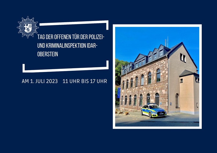 POL-PDTR: Polizei- und Kriminalinspektion Idar-Oberstein laden am 1. Juli 2023 zum gemeinsamen Tag der offenen Tür ein!