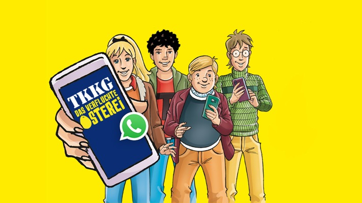 TKKG Oster-Abenteuer mit interaktiver WhatsApp Rätseljagd - Gehe mit TKKG auf die Jagd nach dem verfluchten Osterei!