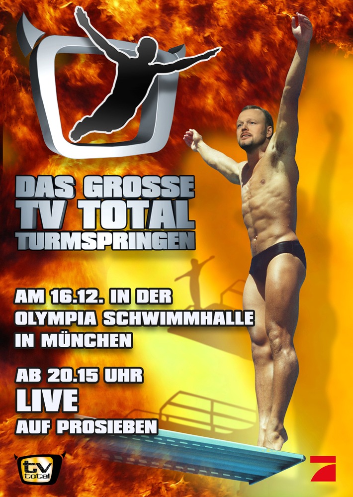 "Das große TV total Turmspringen" - Offizielles Plakat zum Event