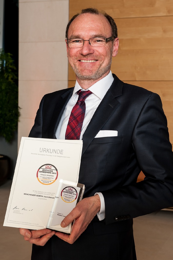 Platz 1 beim Deutschen Servicepreis 2015 für den Münchener Verein
