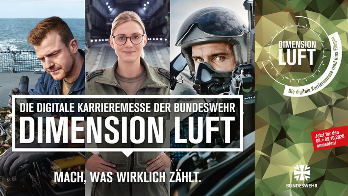 "Dimension Luft" - Die erste virtuelle Karrieremesse der Bundeswehr rund ums Fliegen