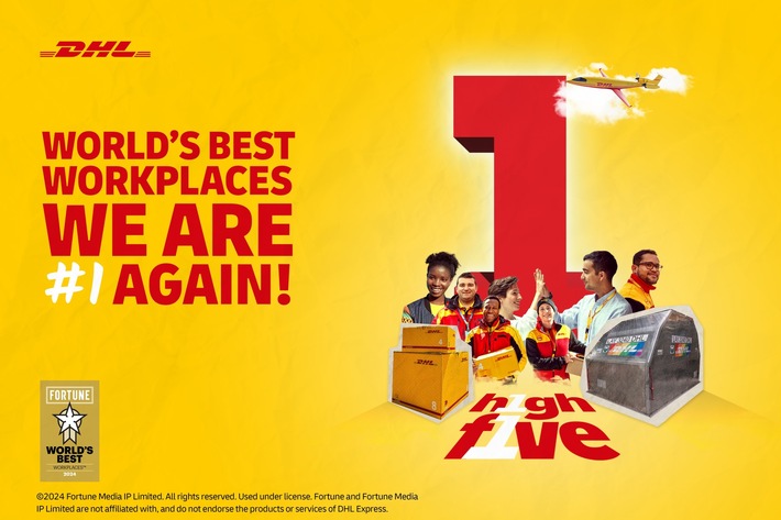 PM: DHL Express auf Platz 1 unter den World&#039;s Best Workplaces™ / PR: DHL Express in first place among the World’s Best Workplaces™