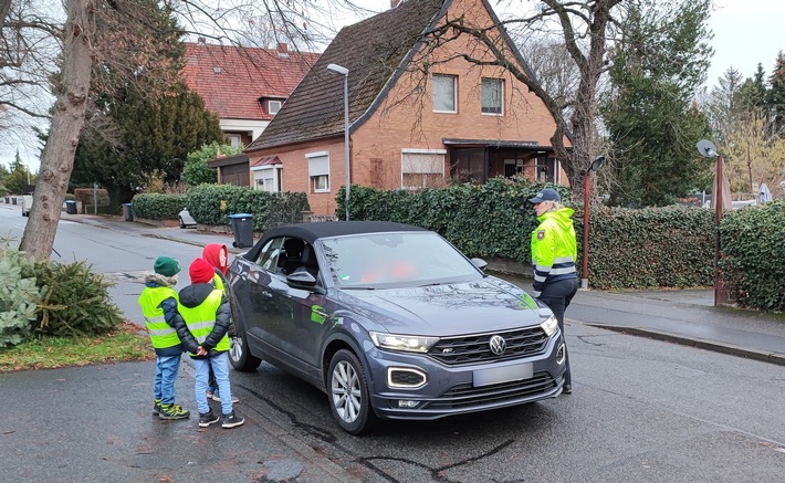 POL-WOB: Geschwindigkeitsüberwachung - Schulkinder stoppten Autofahrer