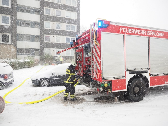 FW-MK: Kellerbrand - markante Wetterlage