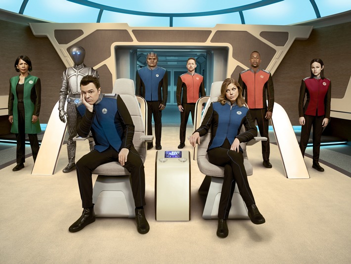 Wie Star Trek, nur ganz anders: ProSieben fliegt mit der neuen Sci-Fi-Serie "The Orville" von "Family Guy"-Macher Seth MacFarlane schräg ins All