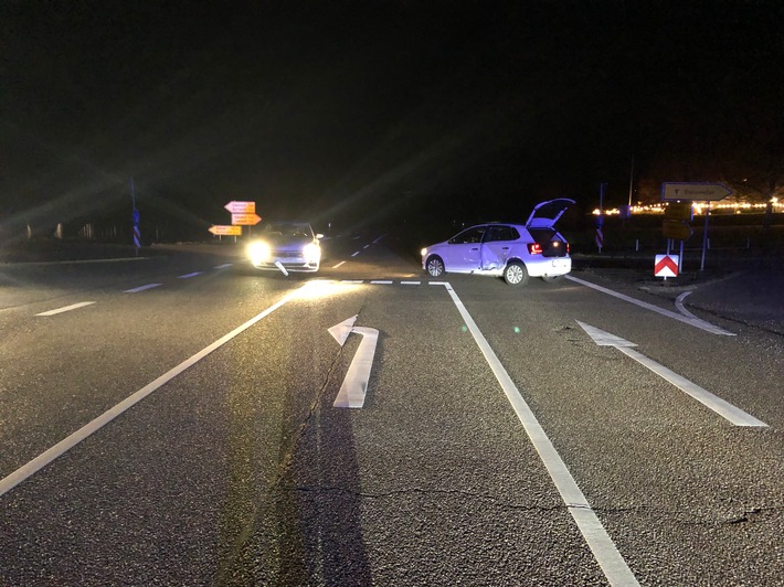 POL-PDLD: Vorfahrt missachtet - eine Person leicht verletzt nach Verkehrsunfall