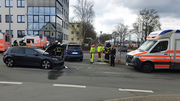 POL-WOB: Unfall auf der Lessingstraße - zwei Leichtverletzte