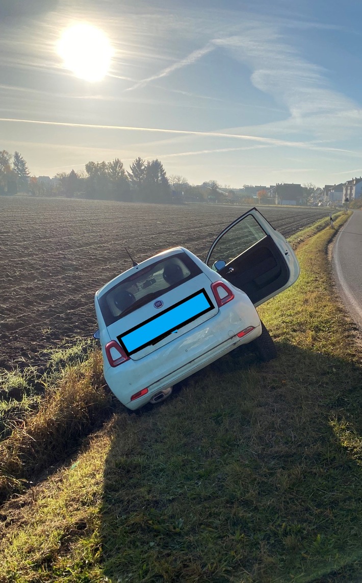 POL-PDNW: Unfall durch tiefstehende Sonne