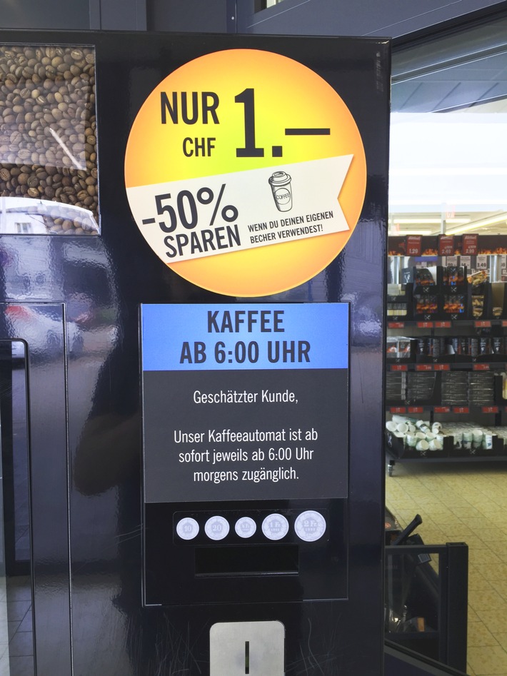 Update für die Umwelt: Lidl Schweiz rüstet Kaffeeautomaten um