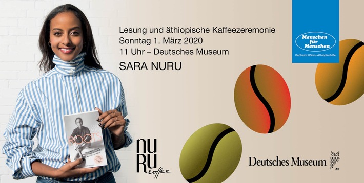 Menschen für Menschen lädt zum Kaffee mit Sara Nuru ins Deutsche Museum